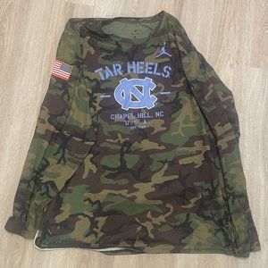 UNC Jordan Camo Team Issued Shirt